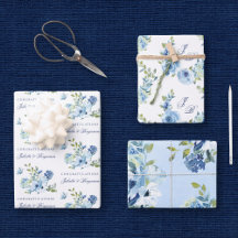 Dusty Blue Vintag Floral Wedding