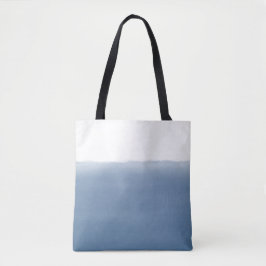 Dusty Blue Watercolor Tasche