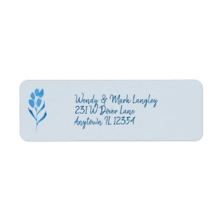 Dusty Blue Watercolor Wedding Einladung