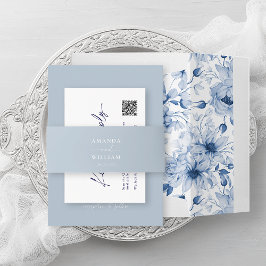 Dusty Blue Wedding Bly Band mit Coupels Namen