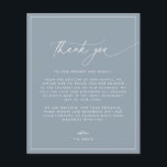 Dusty Blue Wedding Dankeschön Card<br><div class="desc">Dieses zeitlose,  romantische Design zeichnet sich durch ein modernes Skript aus,  das mit fett gedrucktem Text gepaart ist. Bitte kontaktieren Sie mich,  wenn Sie Hilfe bei diesem Design benötigen.</div>