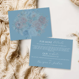 Dusty Blue Wedding Enclosure Card Begleitkarte