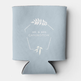 Dusty Blue Wedding Mr. & Mrs. Can Cooler Dosenkühler