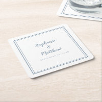 Dusty Blue Wedding Simple Modernes Minimalistische