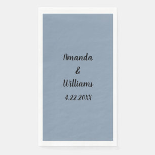 Dusty Blue Weddings Junggeselinnen-Abschied Indivi Serviette