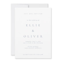 Dusty Blue & White Boho Minimalistisch Moderne Hoc