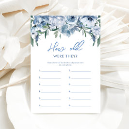 Dusty Blue Wie alt waren sie Brautparty Game
