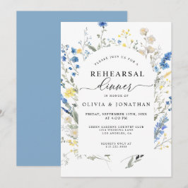 Dusty Blue Wild Blume Probe Einladung