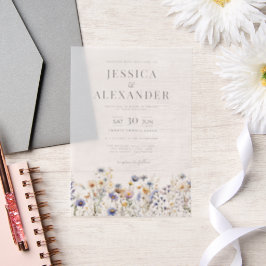 Dusty Blue Wildblumen Elegante Hochzeit