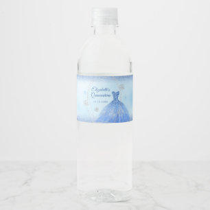 Dusty Blue Winter Snowflake Quinceañera