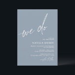 Dusty Blue Wir machen Minimalistisch Hochzeitseinl Einladung<br><div class="desc">*** Bitte geben Sie H011 in den Shop Suche nach allen passenden Artikeln *** oder besuchen Sie unsere Dusty Blue Minimalistisch Collection. *** Dieses hochwertige Design ist einfach zu anpassen, um Ihre Hochzeitsfarben, Stile und Thema. Für weitere Anpassungen klicken Sie bitte auf den Link "Edit using Design Tool" und verwenden...</div>