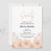 Dusty Blush Blume Palm Leaf Boho Birthday