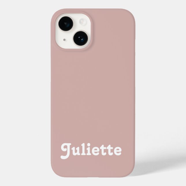 Dusty Blush Case-Mate iPhone 14 Hülle (Rückseite)