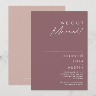 Dusty Boho Ankündigung zur Lila und Rose
