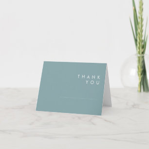 Dusty Boho Blue and Green Danke Card