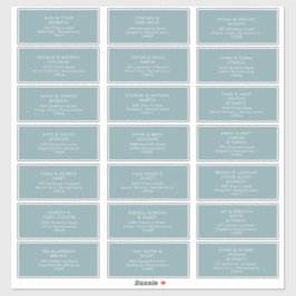 Dusty Boho | Blue Guest Address Labels