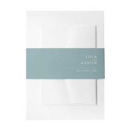 Dusty Boho | Blue Invasion Bauchband Einladungsbanderole