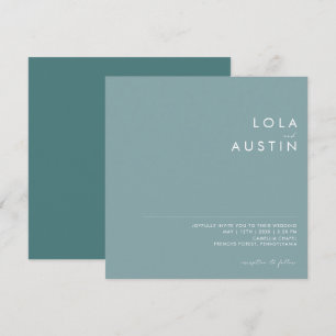 Dusty Boho   Einladung zum blauen und grünen Platz