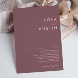 Dusty Boho | Einladung zur Hochzeit von Lila und R