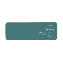 Dusty Boho | Green Return Address Label