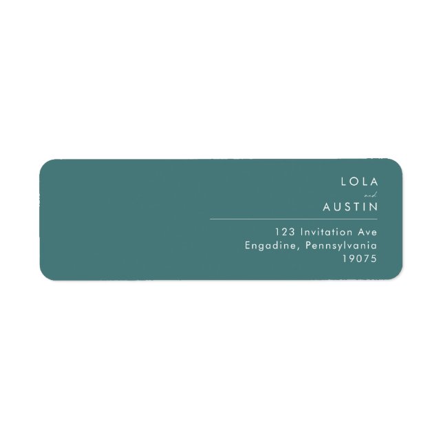 Dusty Boho | Green Return Address Label (Vorne)