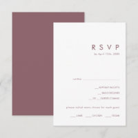 Dusty Boho | Lila RSVP-Karte