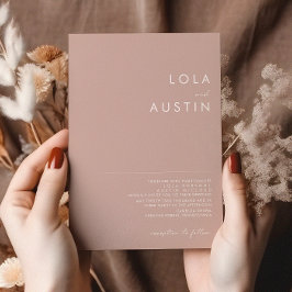 Dusty Boho | Rose und Lila Einladung zur Hochzeit