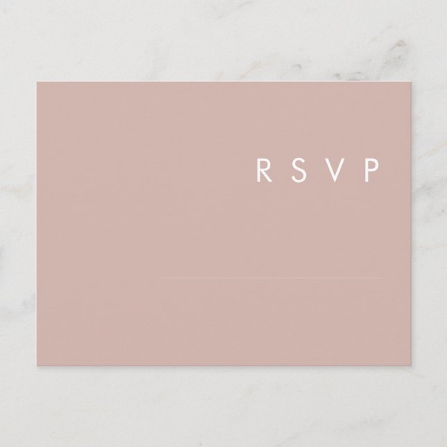 Dusty Boho | Rose und Lila Hochzeitssonderkarte Postkarte (Vorderseite)