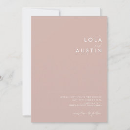Dusty Boho | Rose und Lila in einer Hochzeit Einladung