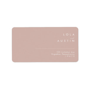 Dusty Boho   Rose Wedding RSVP Adressenzeichen Adressaufkleber