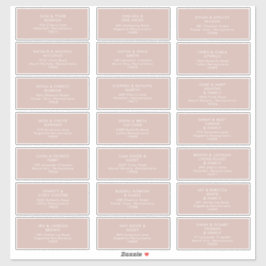 Dusty Boho | Rosen Guest Address labels