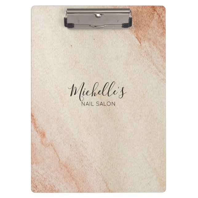 Dusty brown powder chic klemmbrett (Vorderseite)