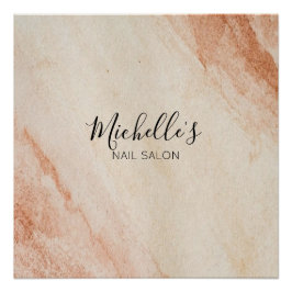 Dusty brown powder chic poster