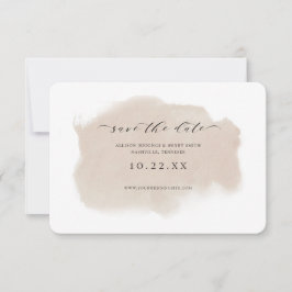 Dusty Champagne Watercolor Foto Save the Date