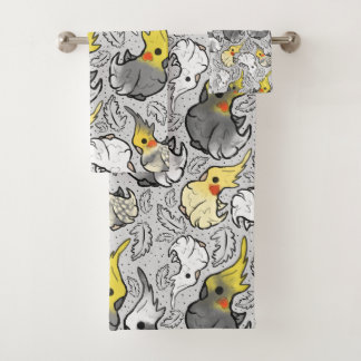 Dusty Cockatiels Badetücher Badhandtuch Set