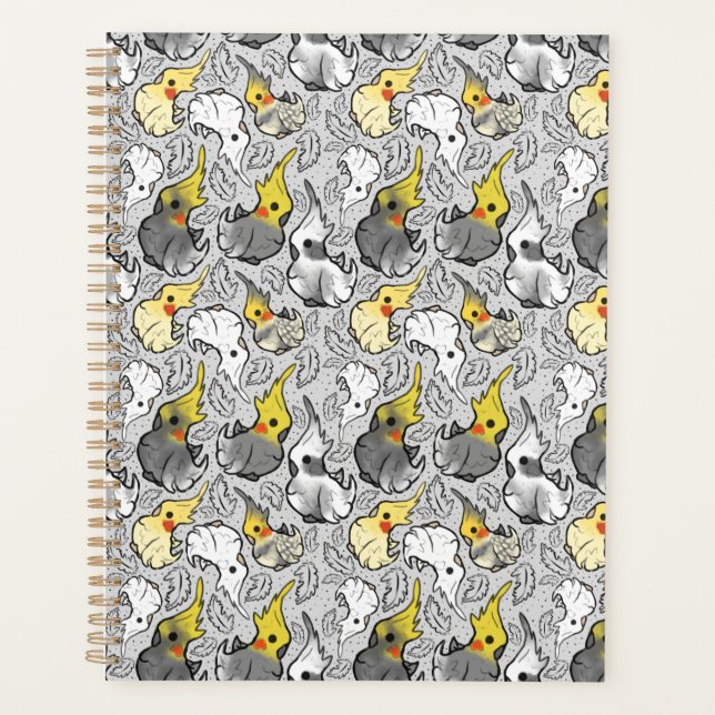 Dusty Cockatiels Weekly Planner Planer (Vorderseite)