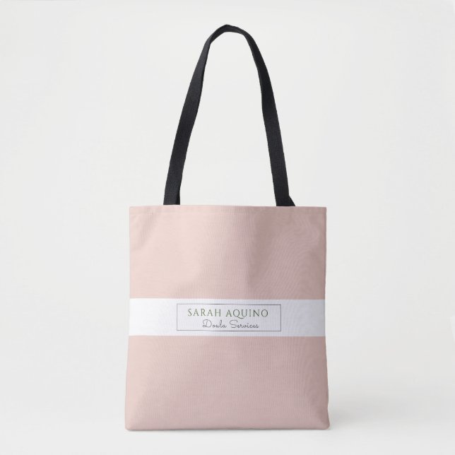 Dusty Coral Doula Förderung Tasche (Vorderseite)