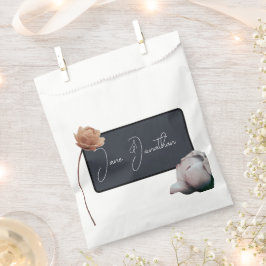 Dusty dunkelblau minimale Blüte Geschenktütchen