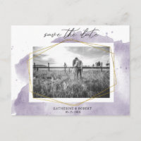 Dusty Gold und Lila | FOTO SAVE THE DATE