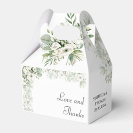 Dusty grüne Rose Aquarell Hochzeit Geschenkschachtel
