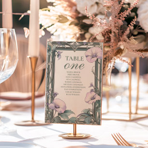 Dusty Lavender Frame Hochzeit Tischnummer