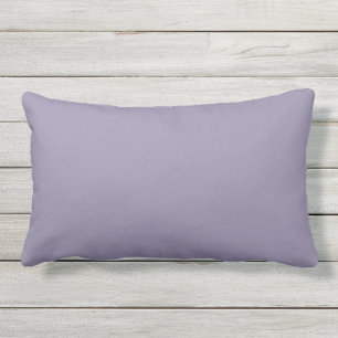 Dusty Lavender Solid Outdoor Lumbar Throw Kissen Für Draußen
