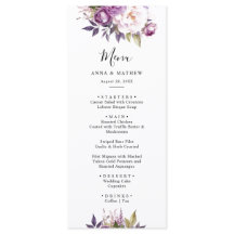 Dusty Lila Lavender Floral Boho Hochzeit