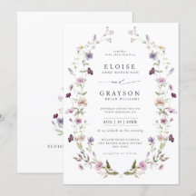 Dusty Lila Lavender Wildblume Hochzeit