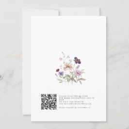 Dusty Lila Lavender Wildblume Hochzeit Einladung