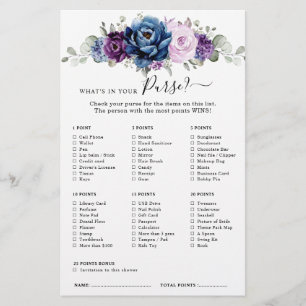 Dusty Lila Navy Lilac Brautparty Game