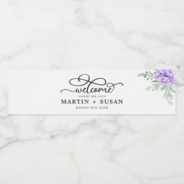 Dusty Lila Peony Rose Grüne Blätter Hochzeit
