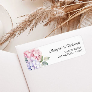 Dusty Lila & Pink Hydrangea Wedding Address