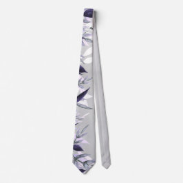 Dusty lilac Botanical Floral Wedding Neck Krawatte