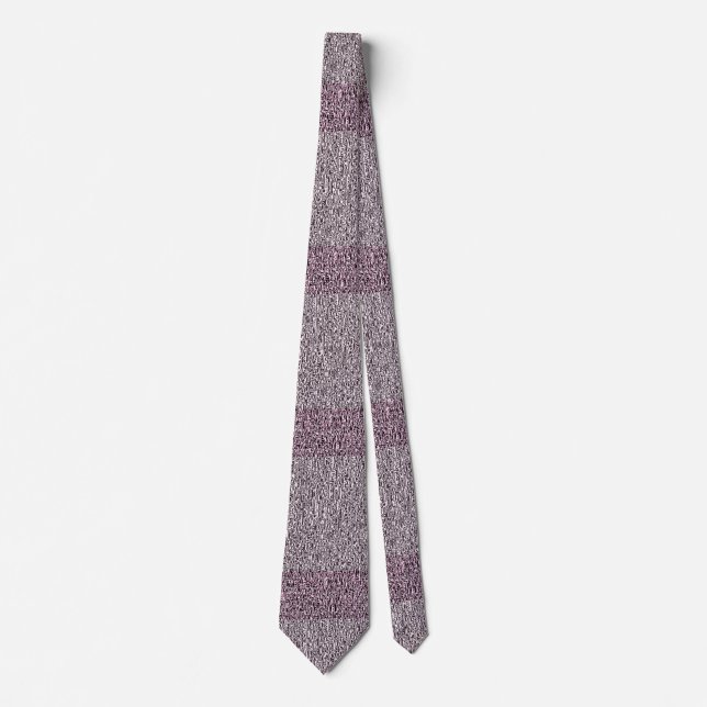 Dusty Maroon und Gray Tweedy Pattern Krawatte (Vorderseite)